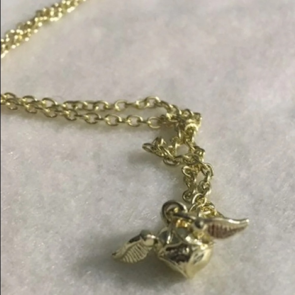 Golden snitch Harry Potter necklace